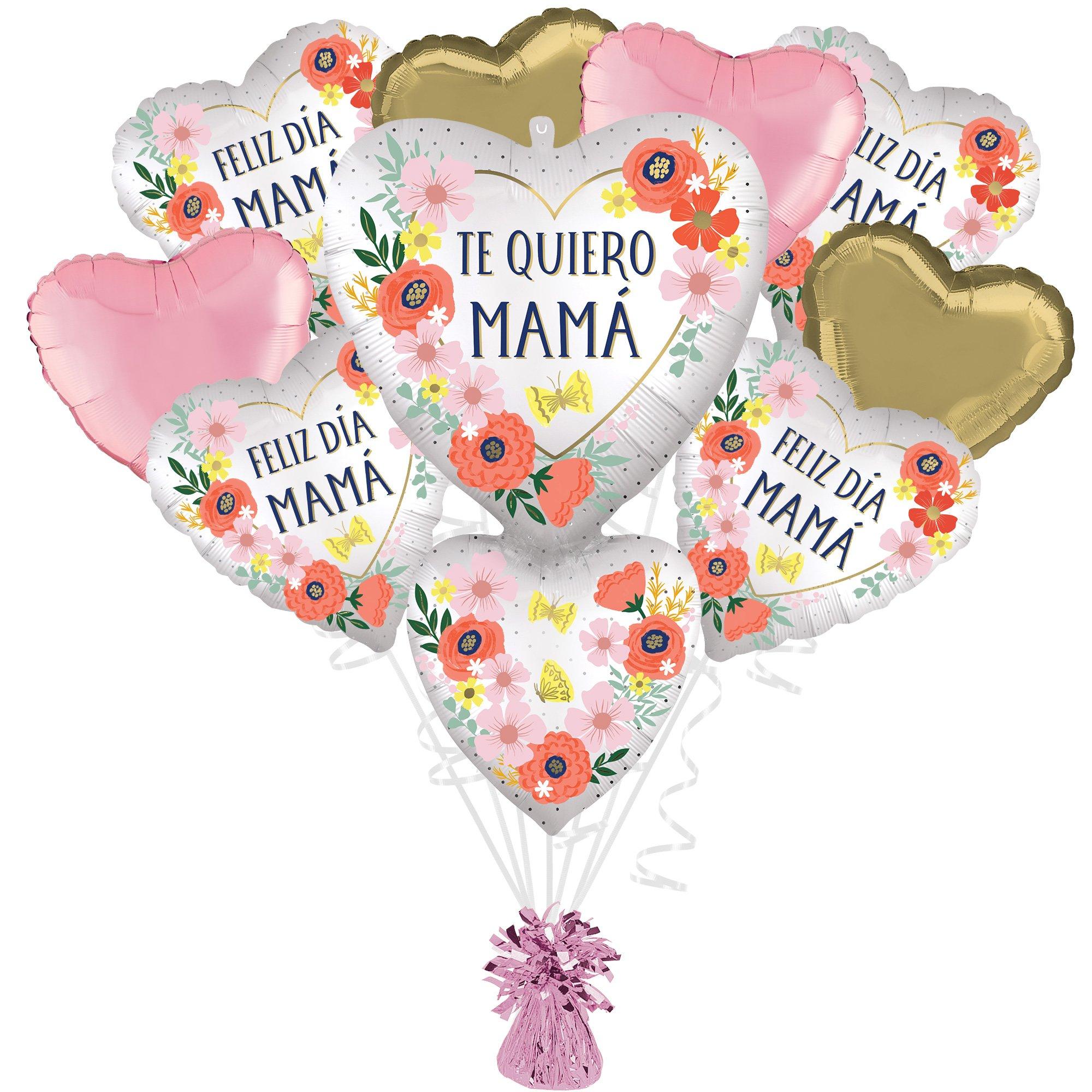 Te Quiero Mamá Bloom Mother's Day Foil Balloon Bouquet